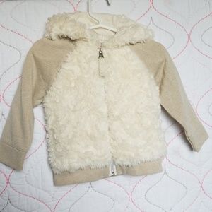 Faux fur hoodie  jacket